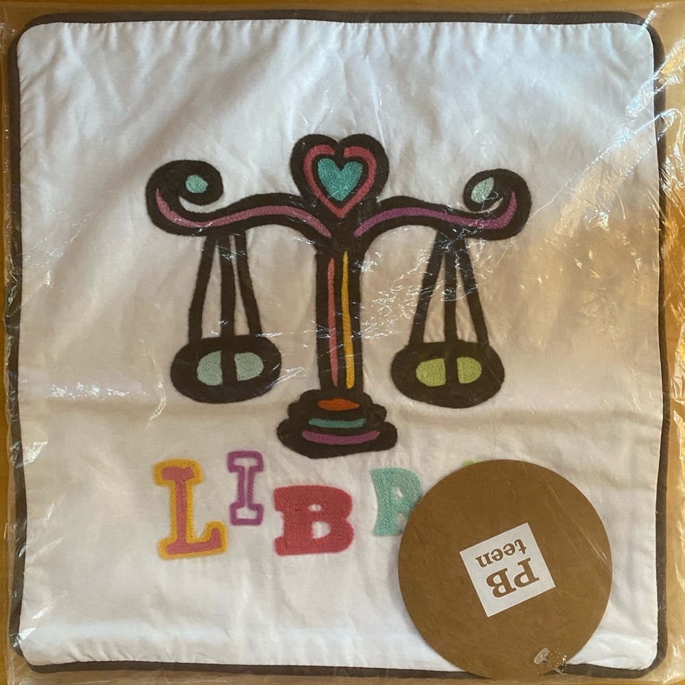 NWT Pottery Barn Pillow cover LIBRA